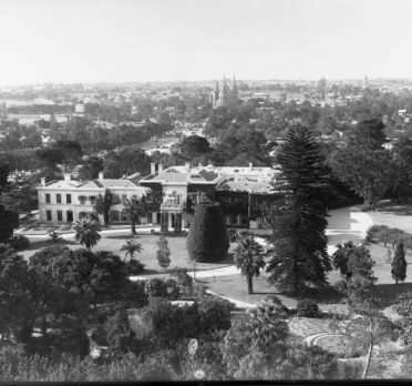 Image: view of city buildings from above