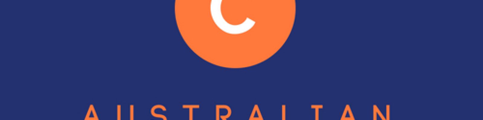 Orange circle on blue background with text Australian Copyright Council