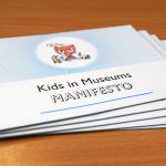 Pile of postcard sized Kids in Museums Manifesto images